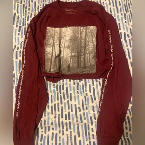 Taylor Swift Folklore Cropped long sleeve shirt